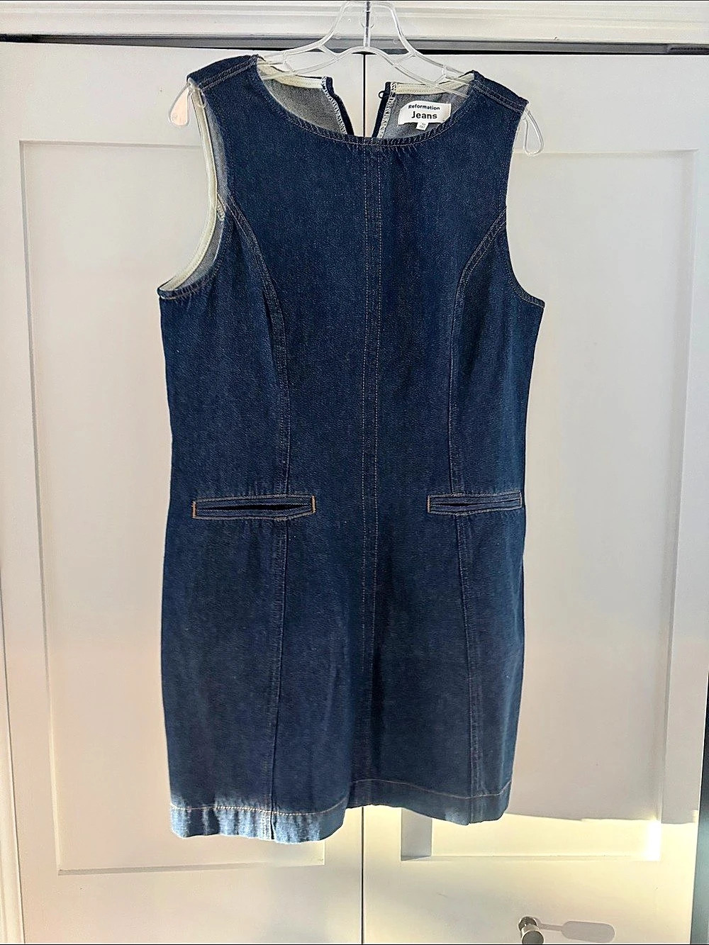 Reformation Denim Mini Dress Size 10